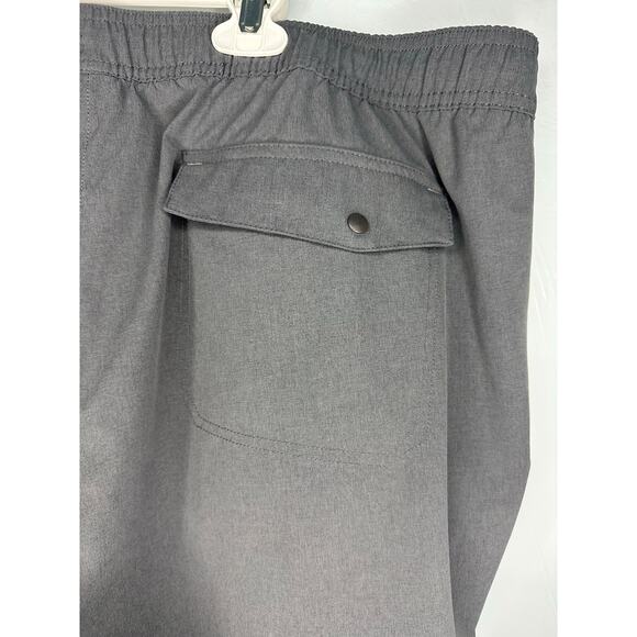 L.L. Bean Athletic Pants Men's Size 2XL Gray Drawstring Athleisure Stretch Zip - Picture 3 of 7